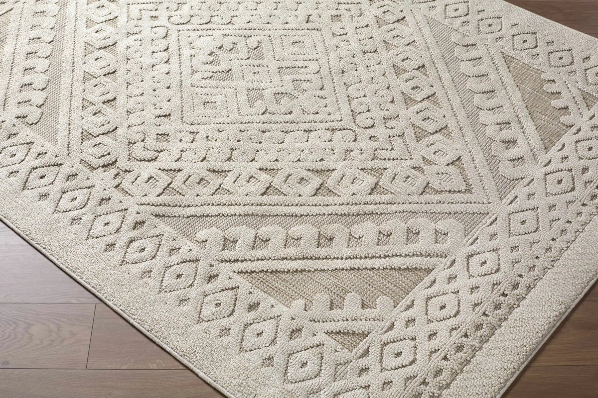 Hibah Bone Outdoor Area Rug - Clearance, photo 8 of 12