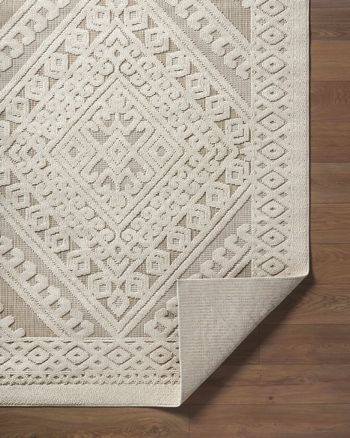 Hibah Bone Outdoor Area Rug - Clearance, photo 6 of 12