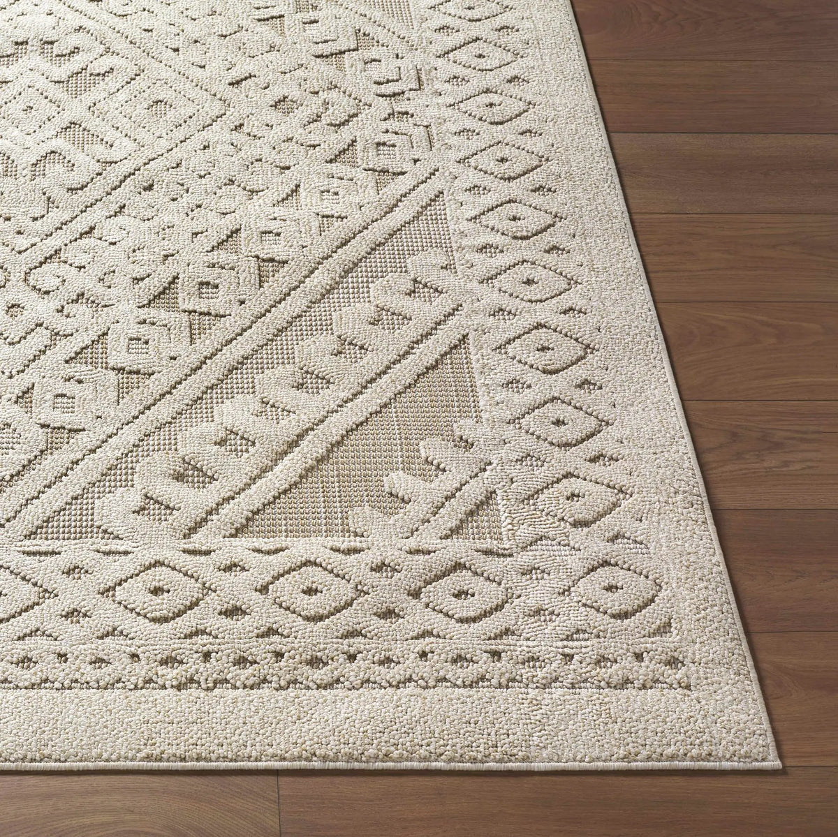 Hibah Bone Outdoor Area Rug - Clearance, photo 4 of 12