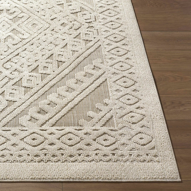 Hibah Bone Outdoor Area Rug - Clearance by Boutique Rugs