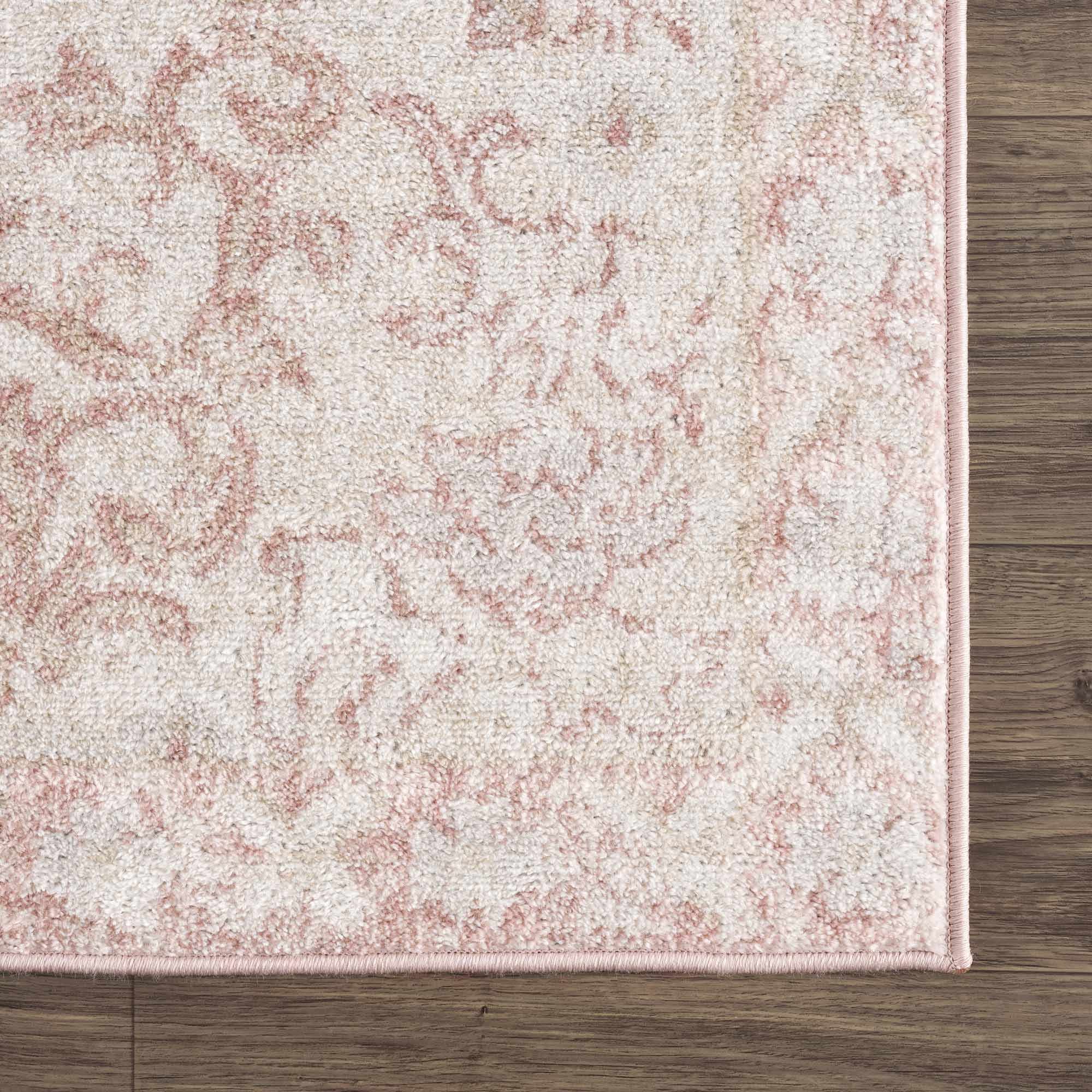 Snead Pink Floral Rug by Boutique Rugs