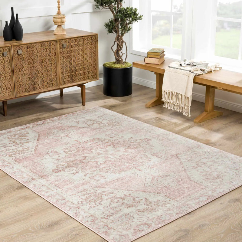 Snead Pink Floral Rug by Boutique Rugs