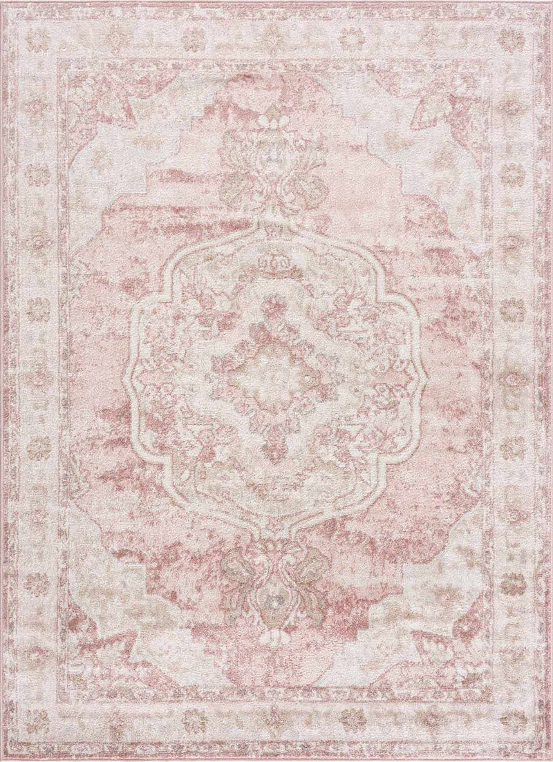Kandos Blush & Light Pink Area Rug by Boutique Rugs