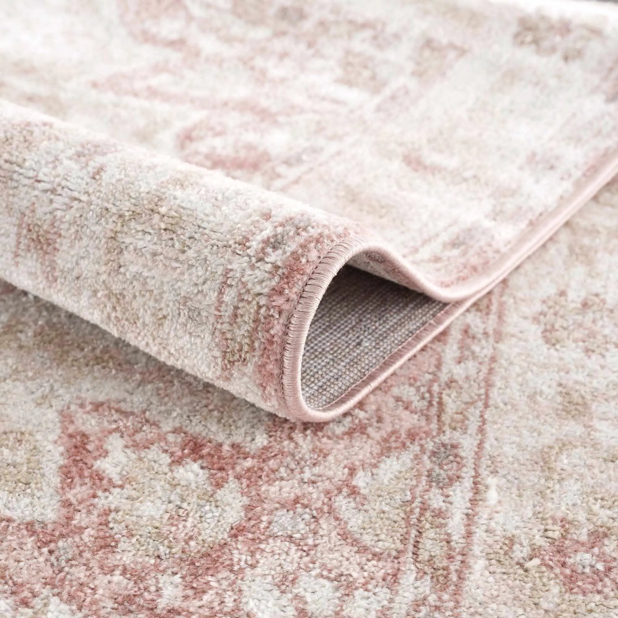 Kandos Blush & Light Pink Area Rug by Boutique Rugs