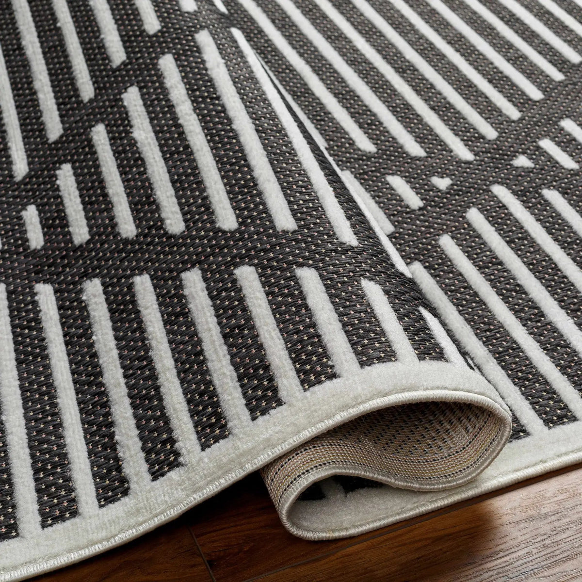 Anah 3D Black Outdoor Rug, photo 15 of 26