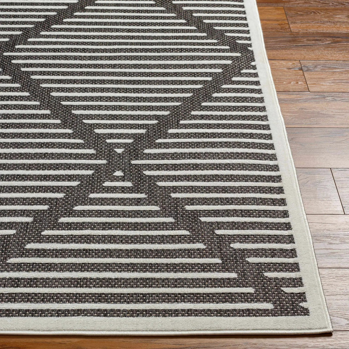 Anah 3D Black Outdoor Rug, photo 20 of 26