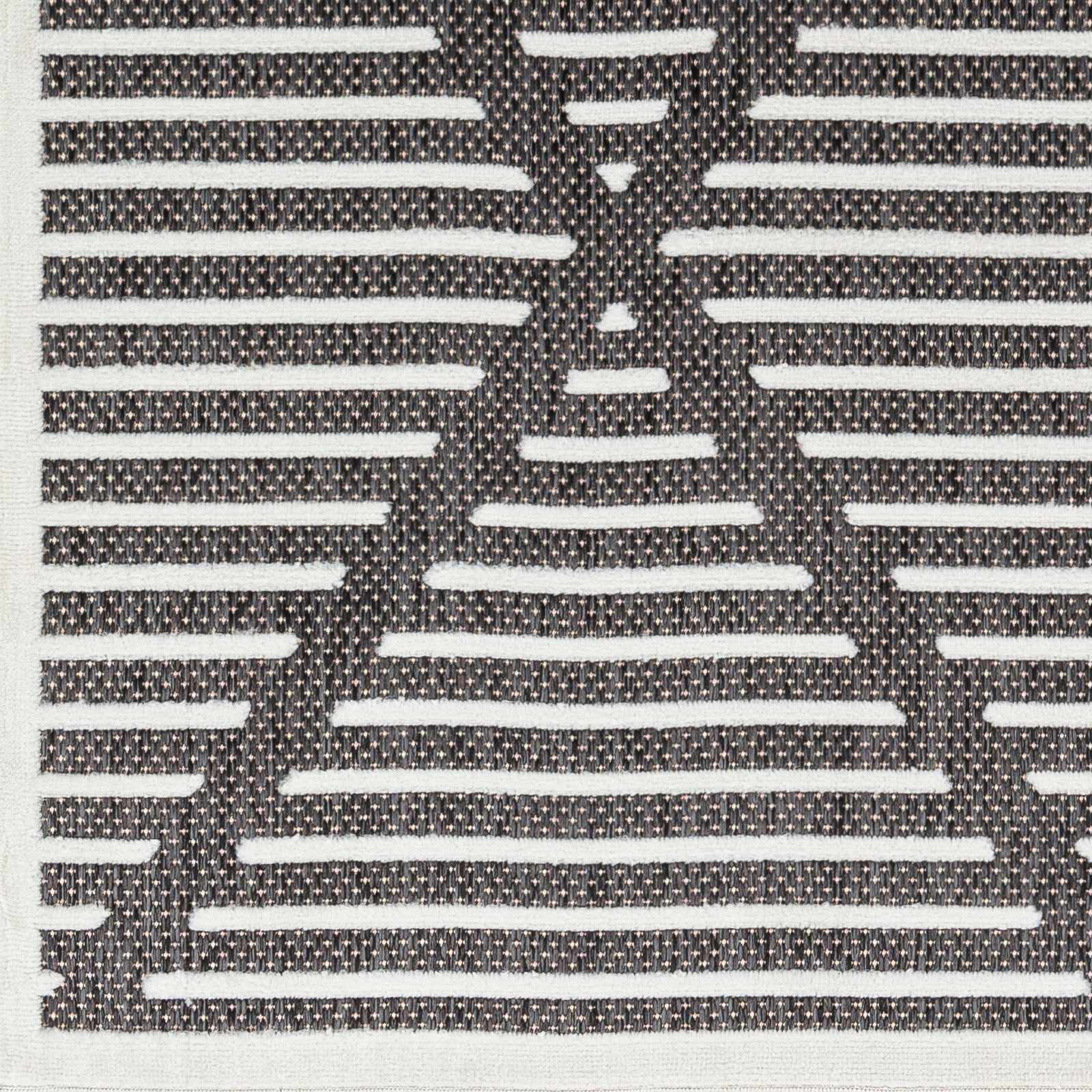 Anah 3D Black Outdoor Rug by Boutique Rugs
