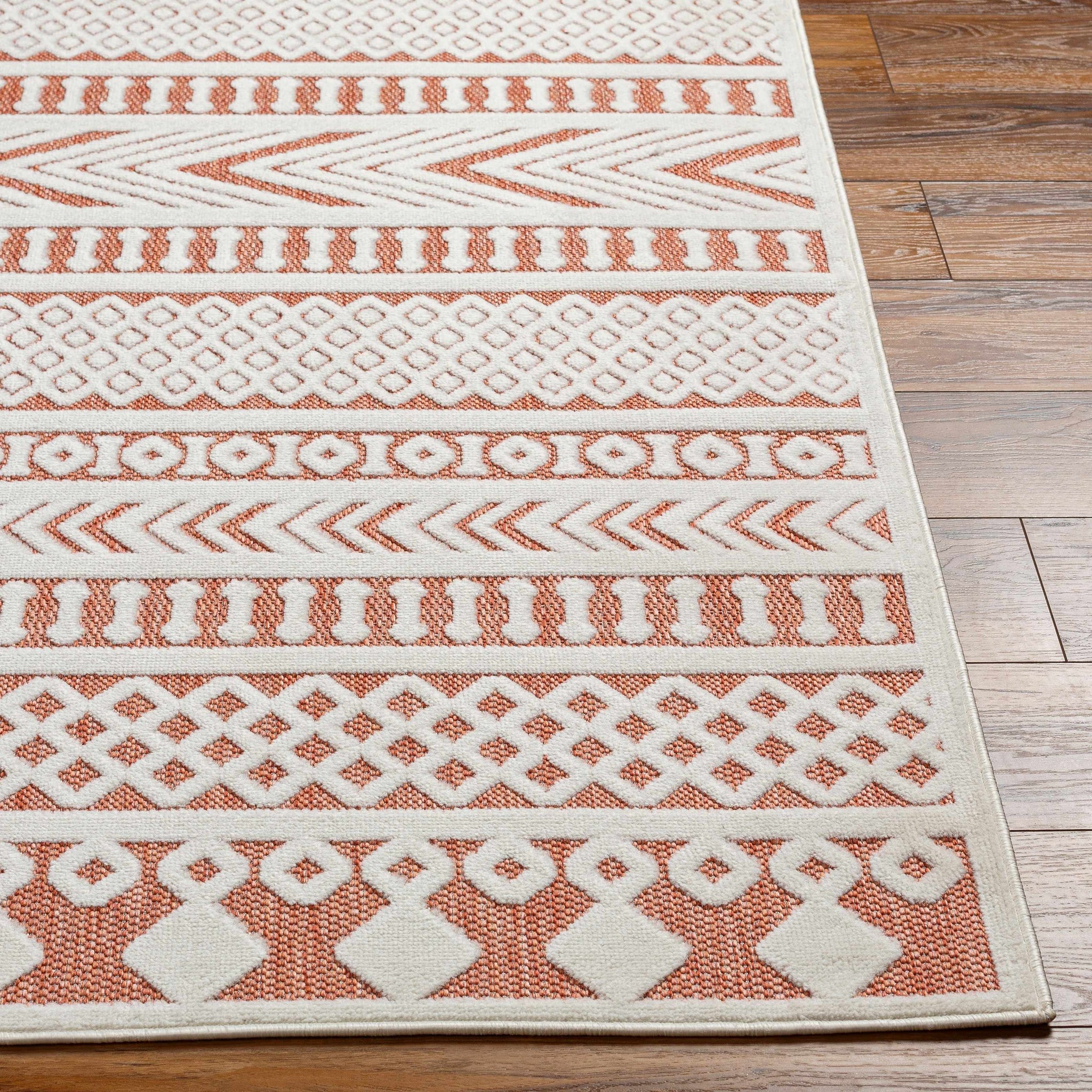 Jove Orange Outdoor Rug - Clearance by Boutique Rugs