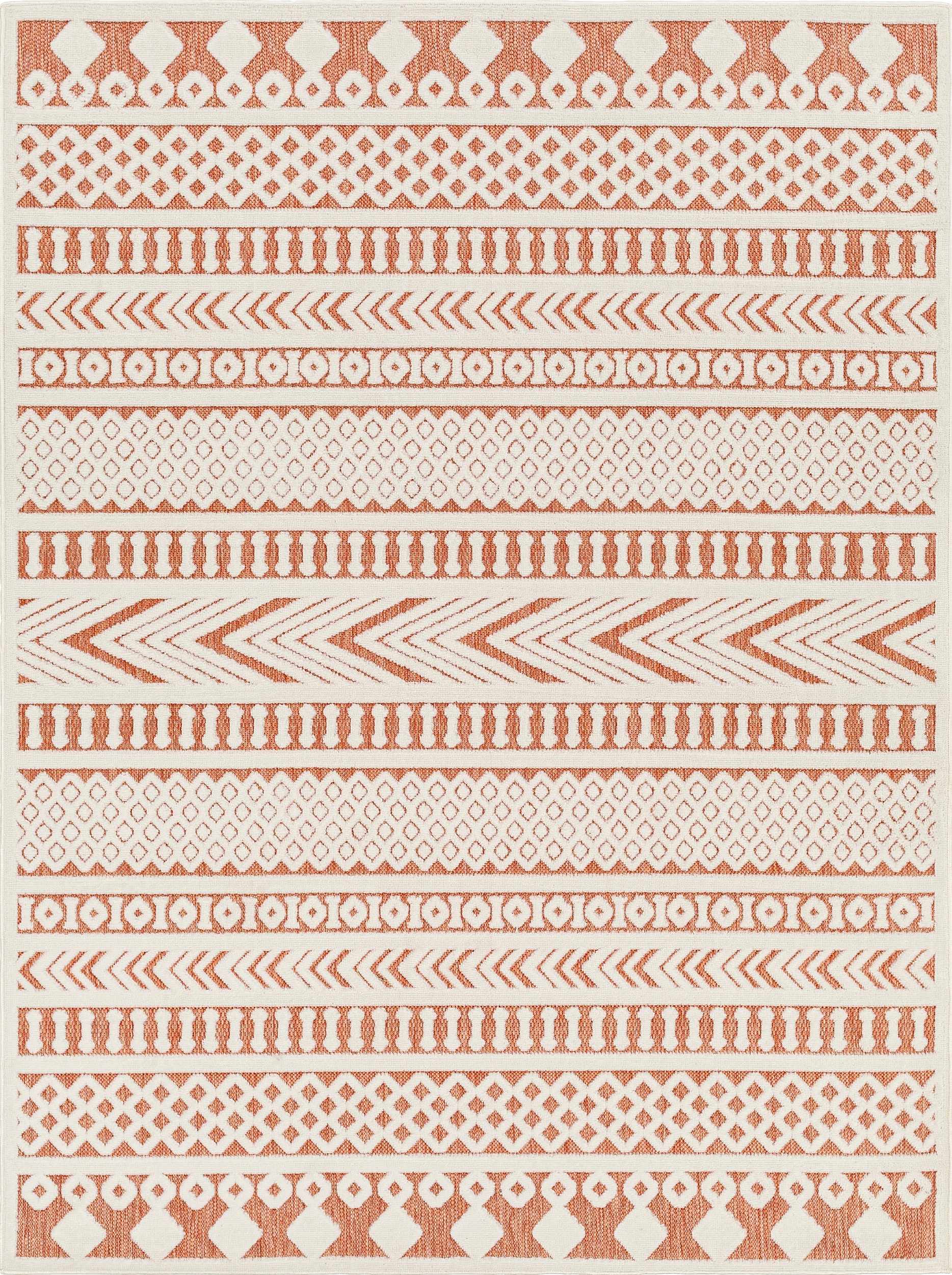 Jove Orange Outdoor Rug - Clearance by Boutique Rugs