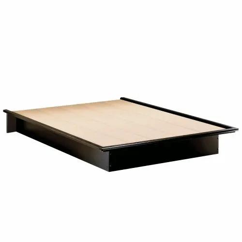 Full Size Modern Platform Bed Frame in Black Finish by HomePacific