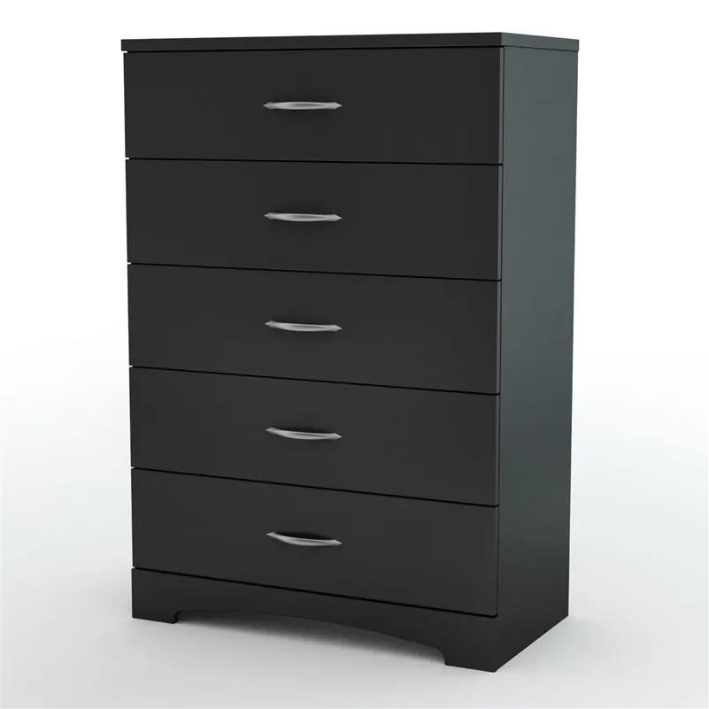 Step One 5-Drawer Chest in Black Finish by HomePacific