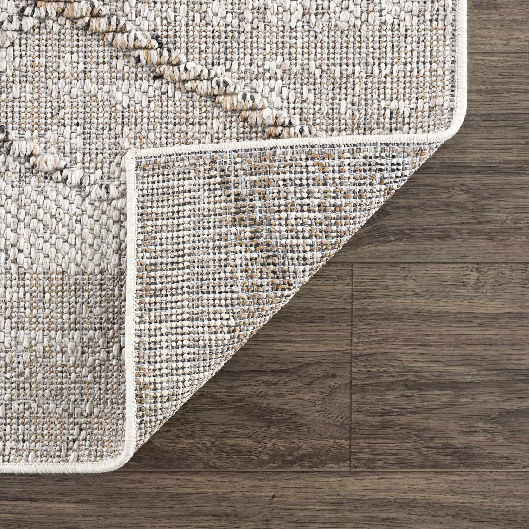 Baqer Bone & Tan Area Rug by Hauteloom