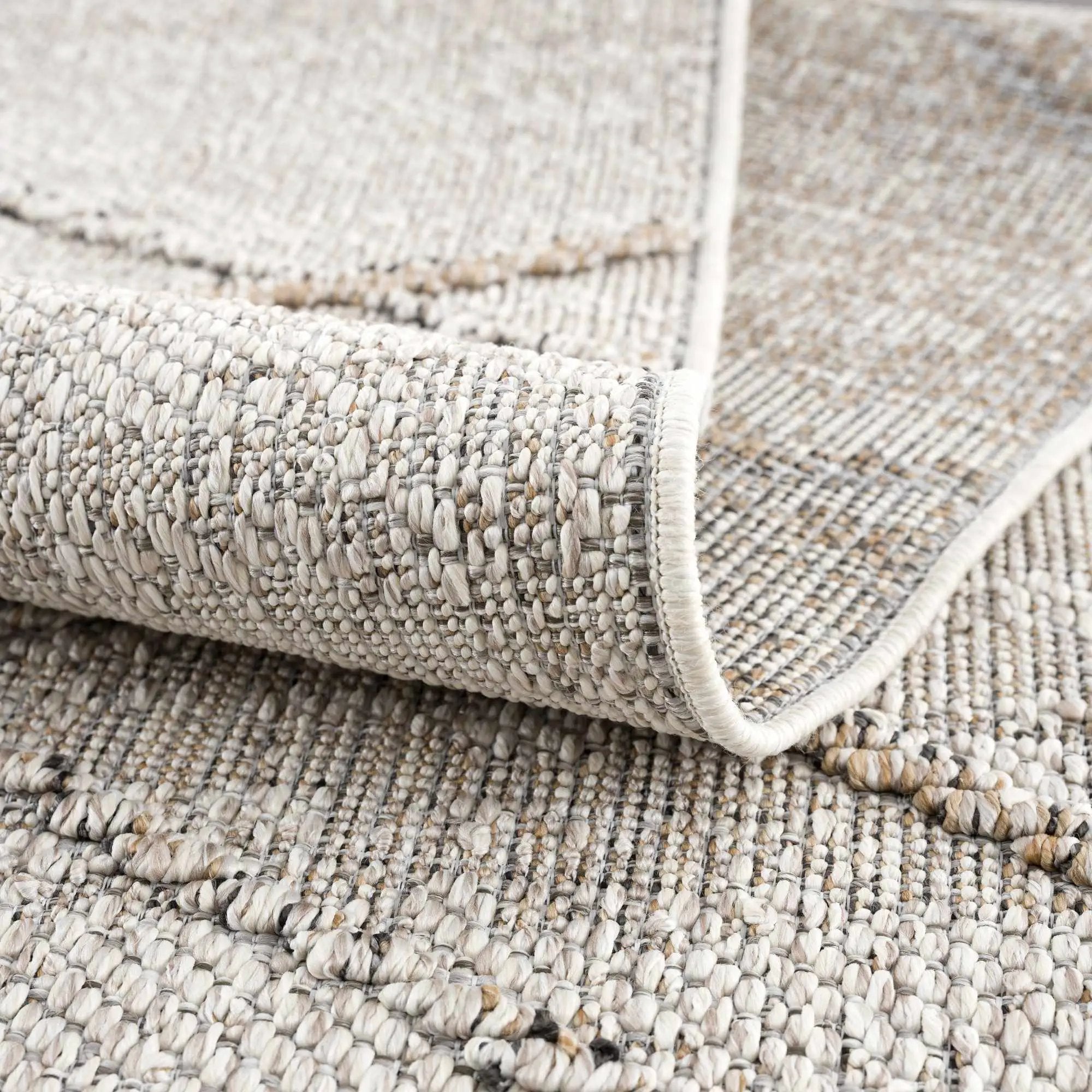 Baqer Bone & Tan Area Rug by Hauteloom