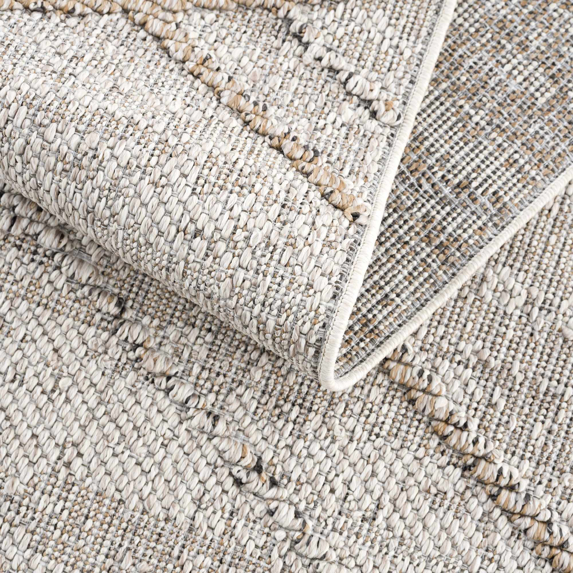 Baqer Bone & Tan Area Rug by Hauteloom
