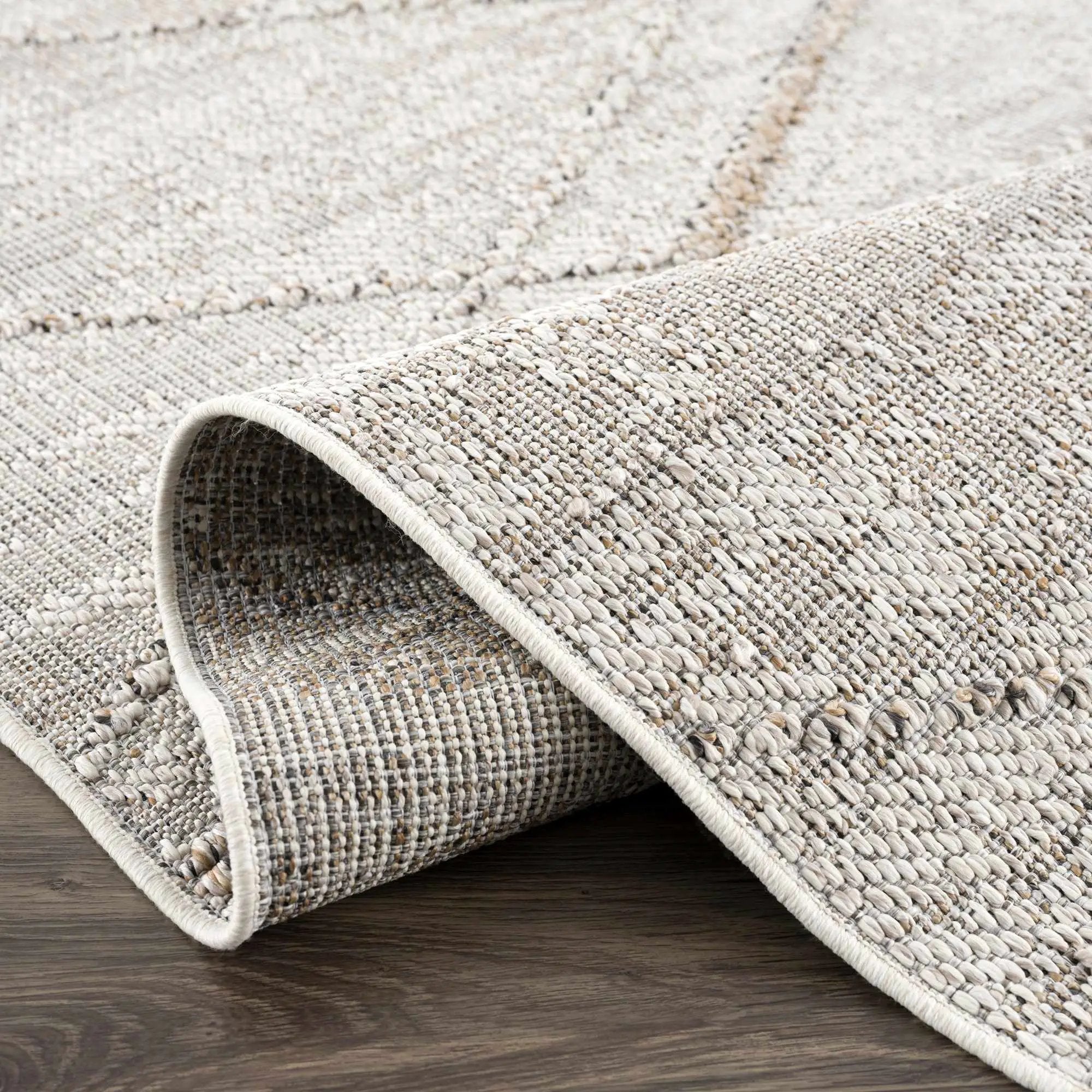 Baqer Bone & Tan Area Rug by Hauteloom