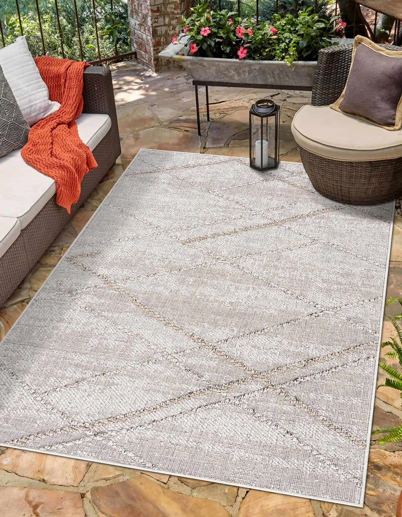 Baqer Bone & Tan Area Rug by Hauteloom