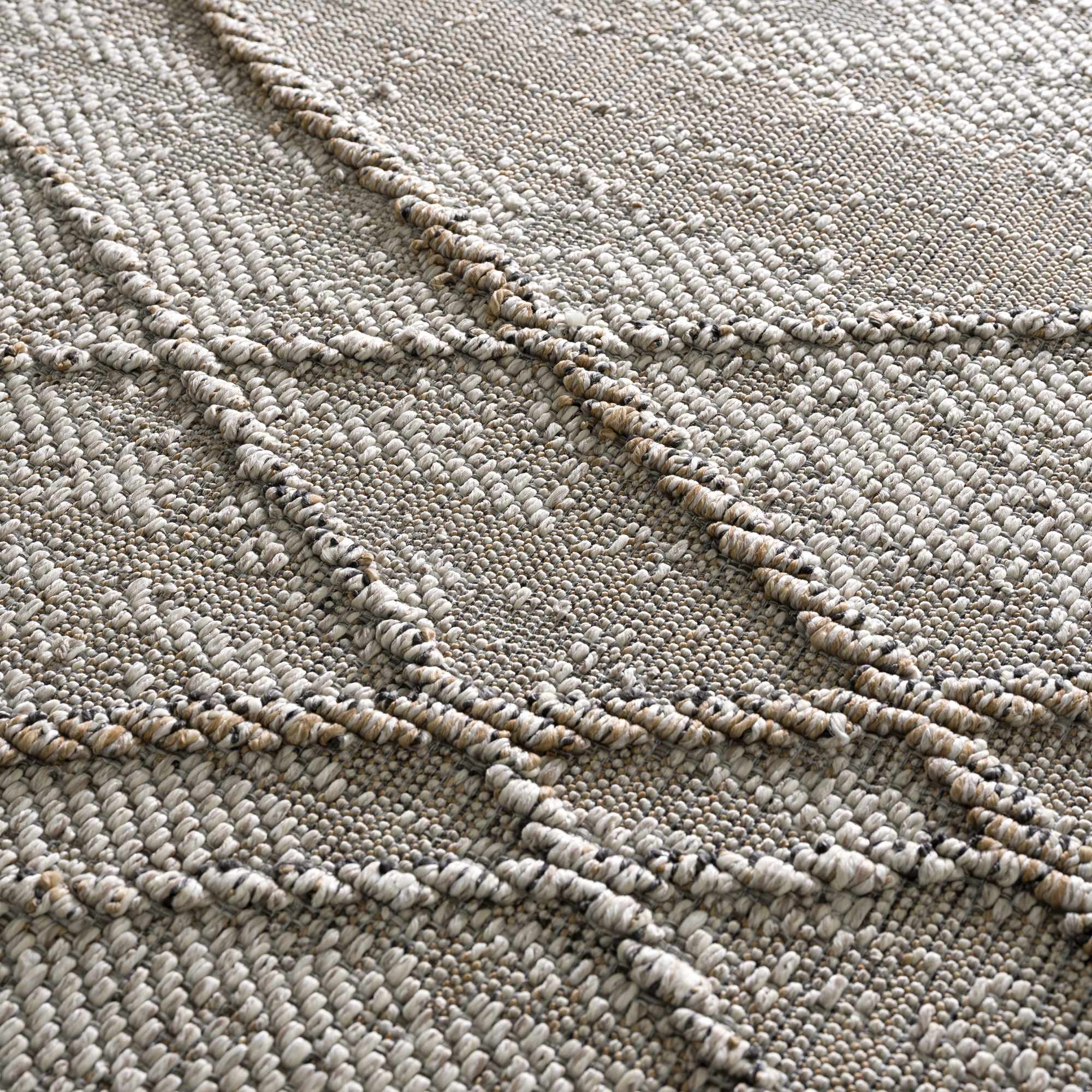 Baqer Bone & Tan Area Rug by Hauteloom