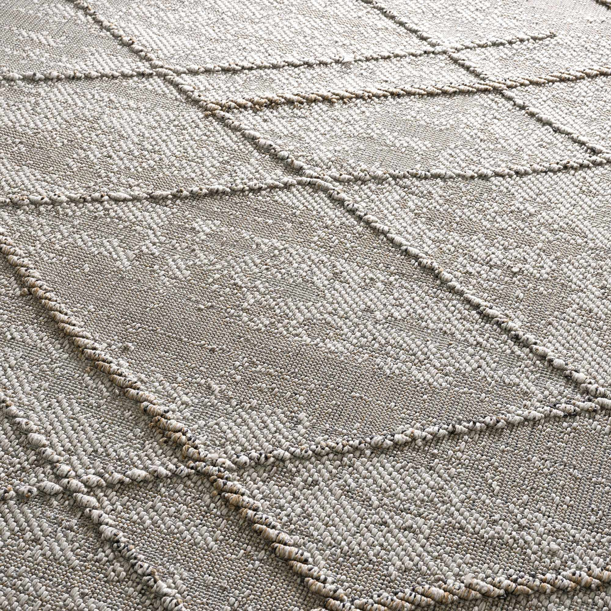 Baqer Bone & Tan Textured Performance Outdoor Rug - Clearance, photo 16 of 20