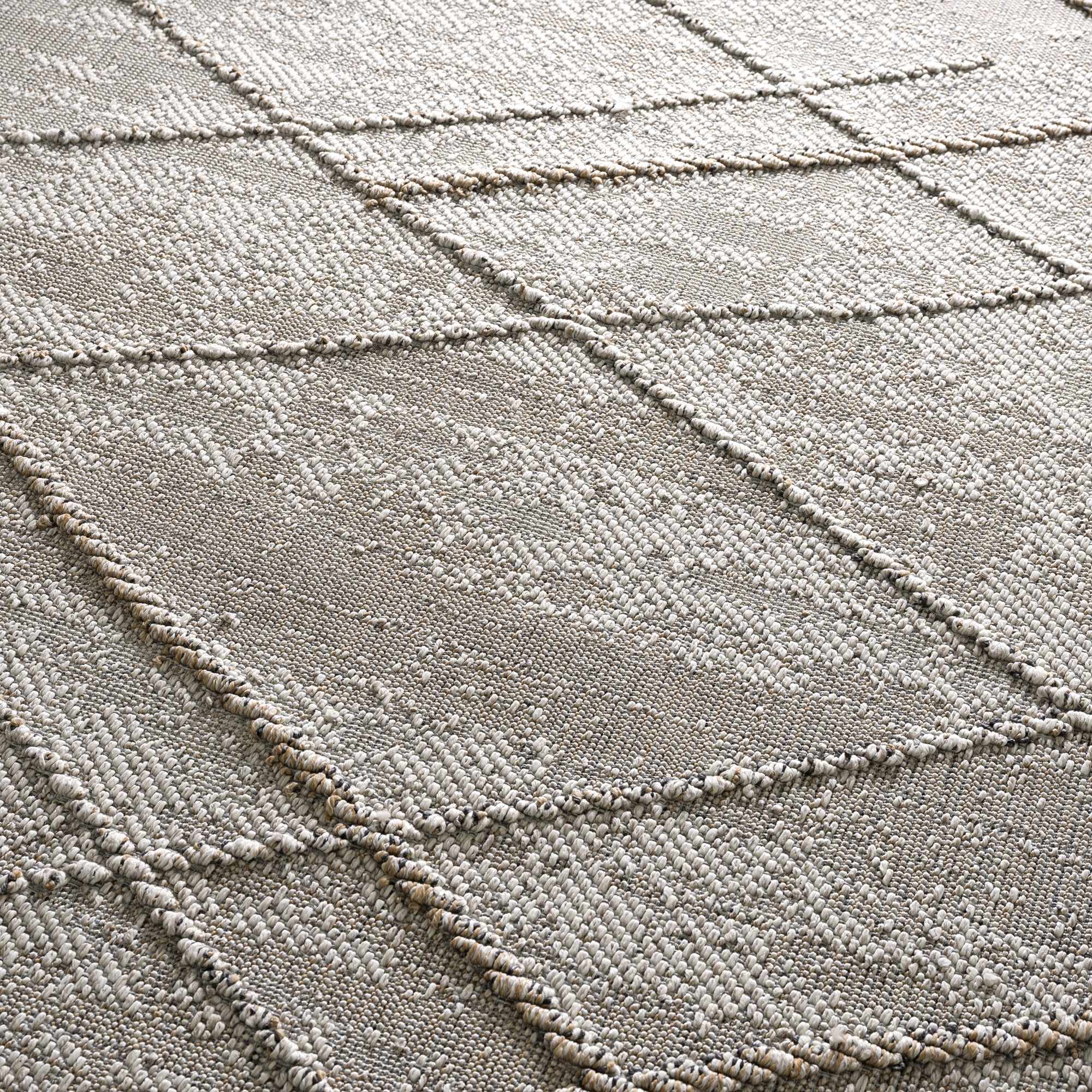 Baqer Bone & Tan Area Rug by Hauteloom