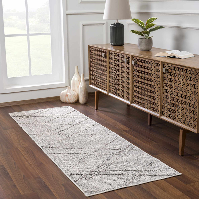 Baqer Bone & Taupe Area Rug by Hauteloom