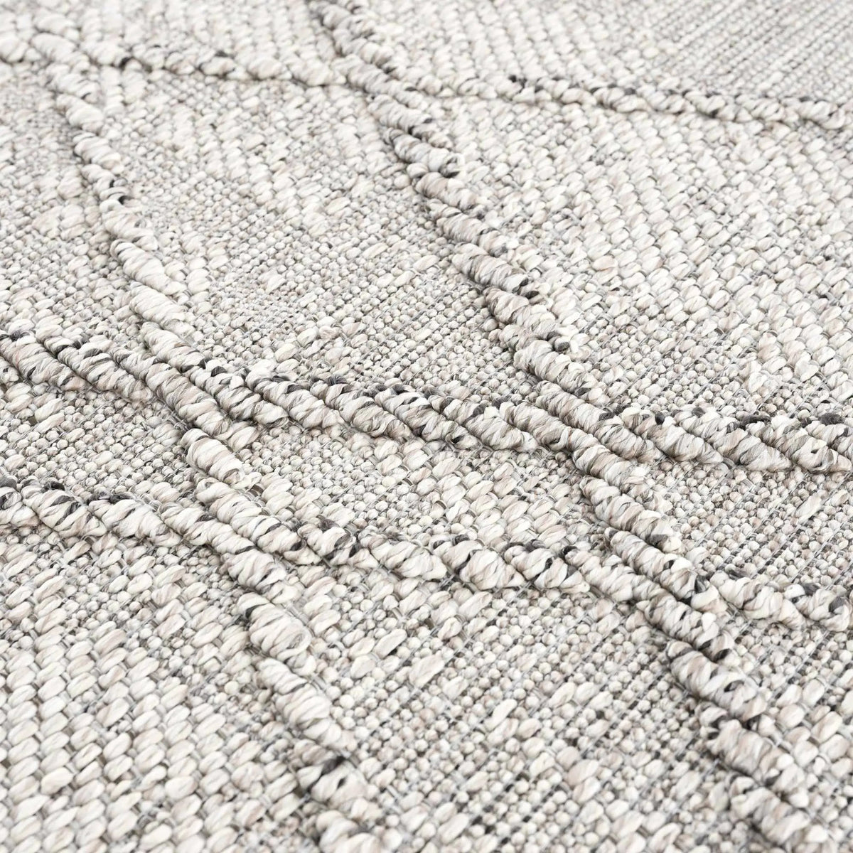 Baqer Bone & Taupe Textured Performance Outdoor Rug - Clearance, photo 13 of 18