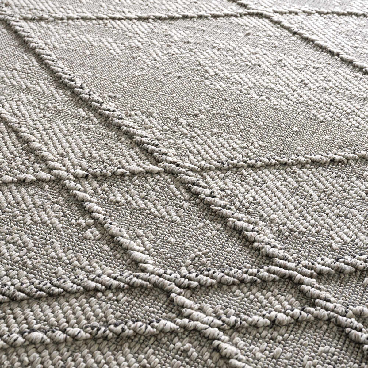 Baqer Bone & Taupe Textured Performance Outdoor Rug - Clearance, photo 17 of 18