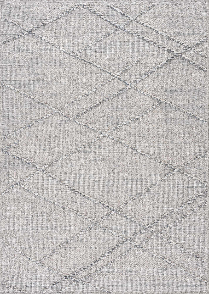 Baqer Taupe & Gray Textured Performance Outdoor Rug - Clearance by Boutique Rugs
