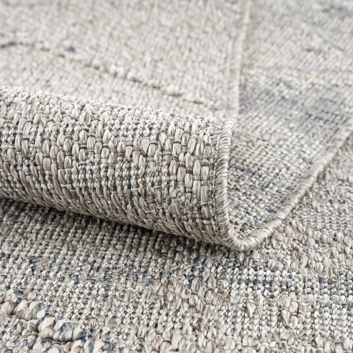 Baqer Taupe & Gray Textured Performance Outdoor Rug - Clearance, photo 17 of 18