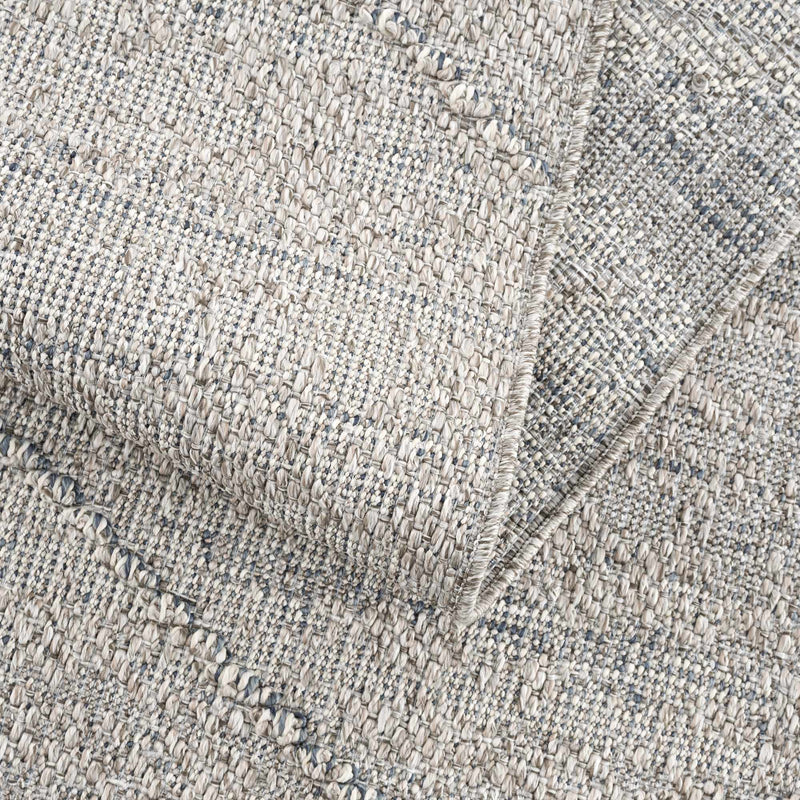 Baqer Taupe & Gray Textured Performance Outdoor Rug - Clearance by Boutique Rugs