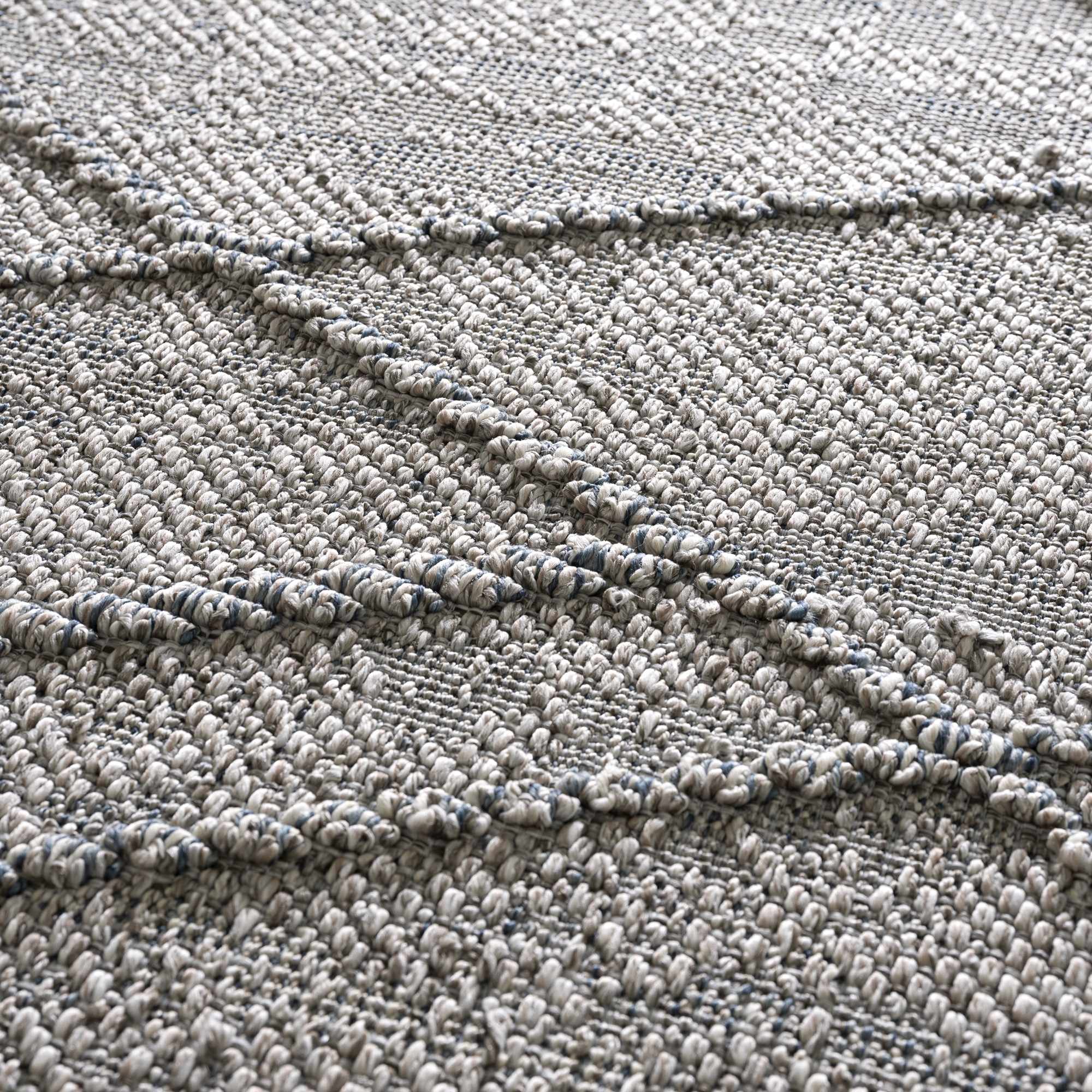 Baqer Taupe & Gray Textured Performance Outdoor Rug - Clearance by Boutique Rugs