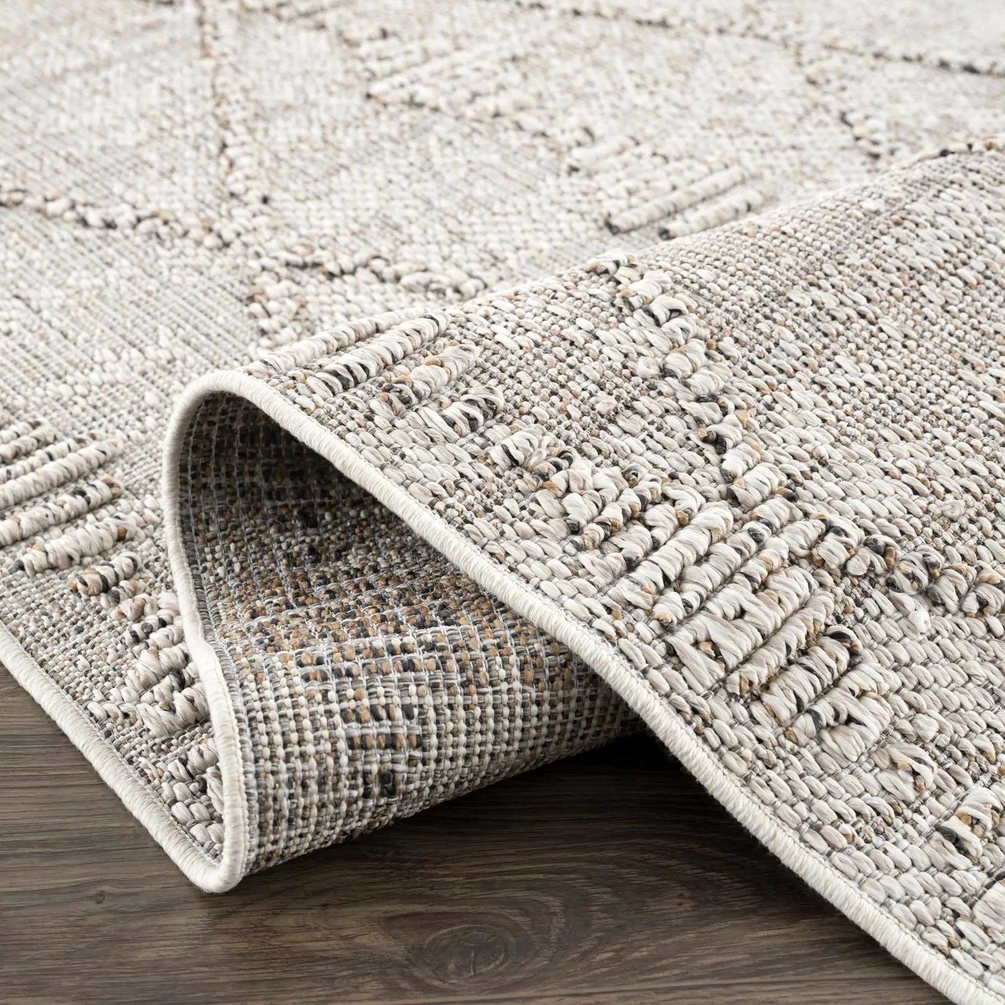 Nyla Bone Indoor & Outdoor Rug - 2x3 - Clearance by Boutique Rugs
