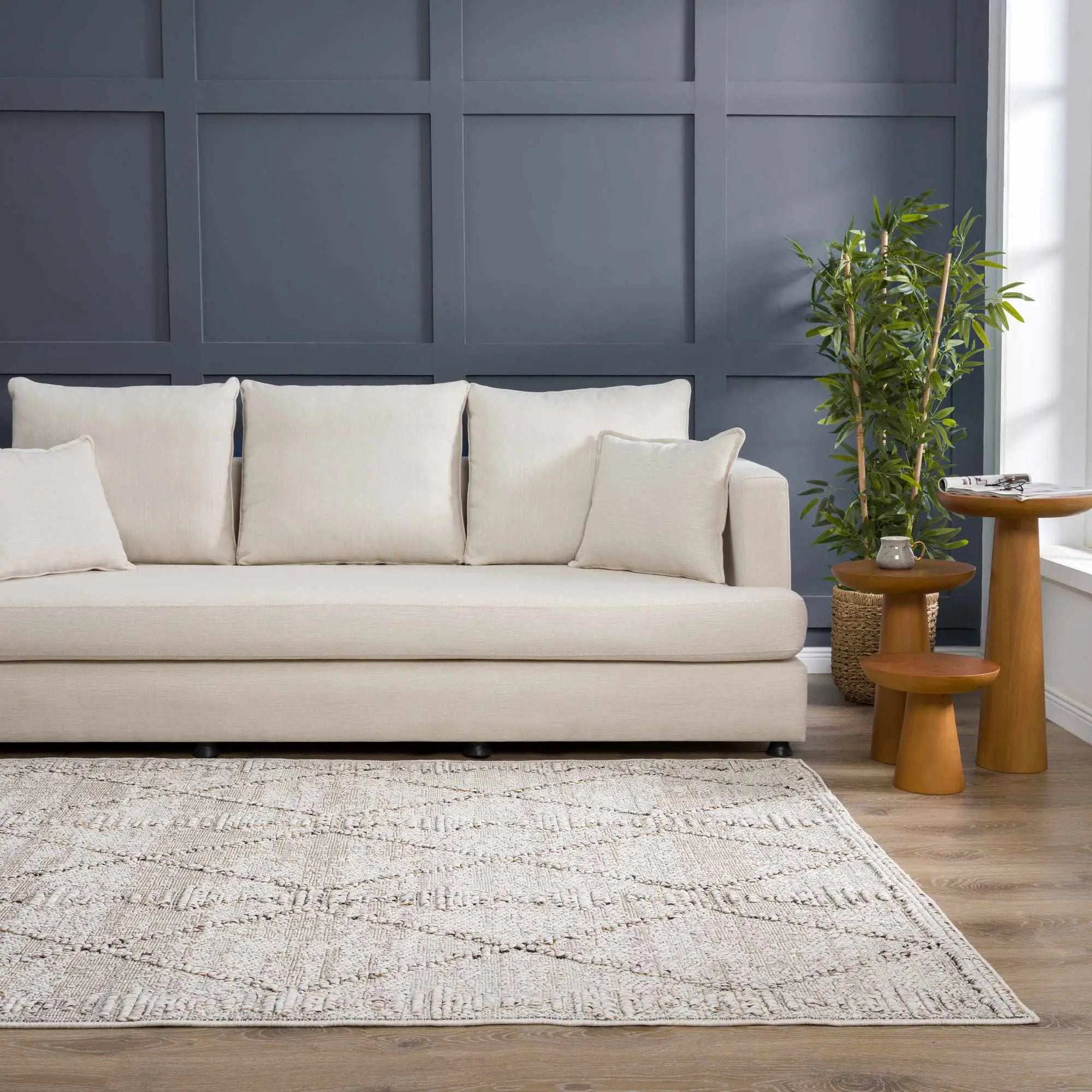Nyla Bone Indoor & Outdoor Rug - 2x3 - Clearance by Boutique Rugs