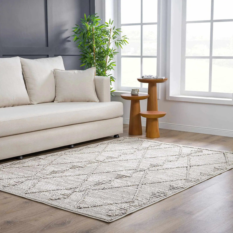 Nyla Bone Indoor & Outdoor Rug - 2x3 - Clearance by Boutique Rugs
