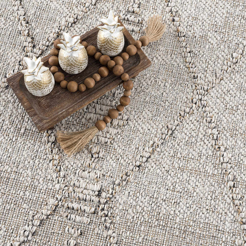 Nyla Bone Indoor & Outdoor Rug - 2x3 - Clearance by Boutique Rugs