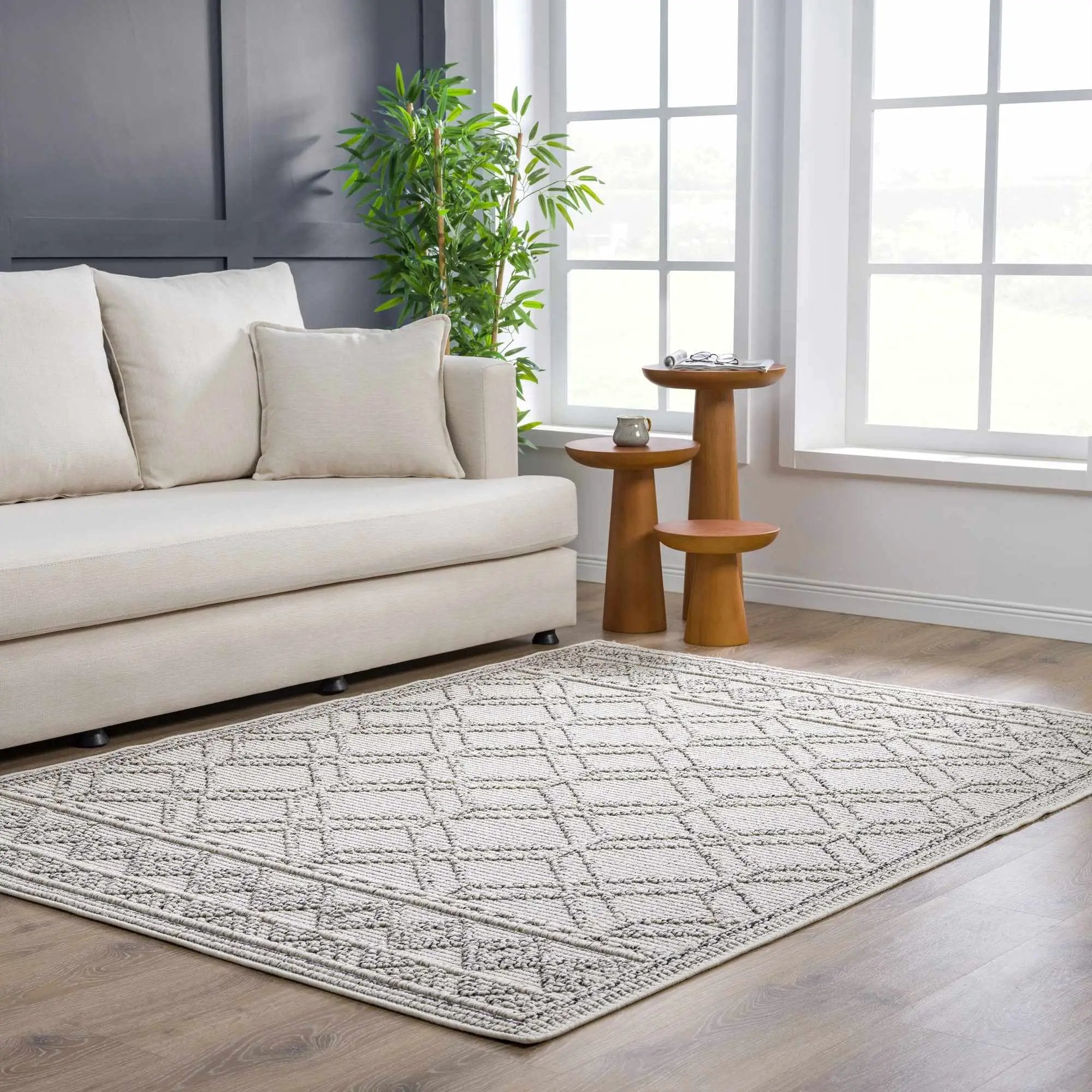 Diah Bone Outdoor Area Rug - Clearance by Boutique Rugs