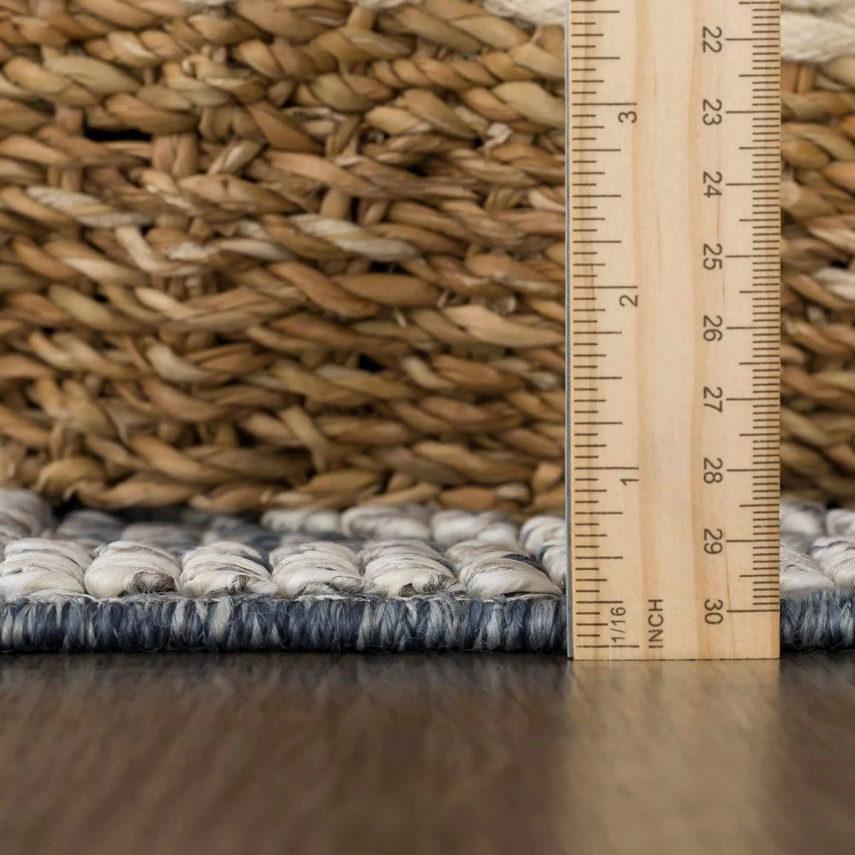 Diah Gray Blue & Bone Outdoor Area Rug - Clearance, photo 10 of 18