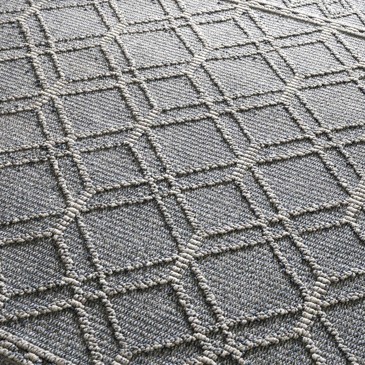 Diah Gray Blue & Bone Outdoor Area Rug - Clearance, photo 18 of 18