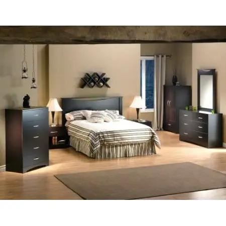 Modern 6-Drawer Bedroom Dresser in Chocolate Wood Finish by HomePacific