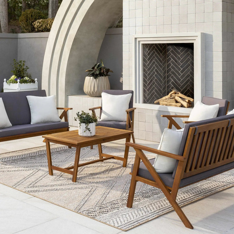 Beige Areli Outdoor Area Rug by Boutique Rugs
