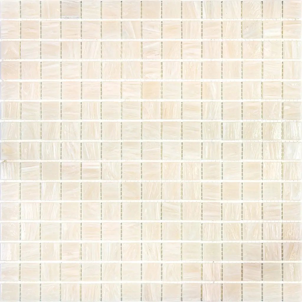 Nude Beige 12x12 Glossy Uniform Square Glass Mosaic Tile (20 pack, 20 sq ft/case) by Apollo Tile