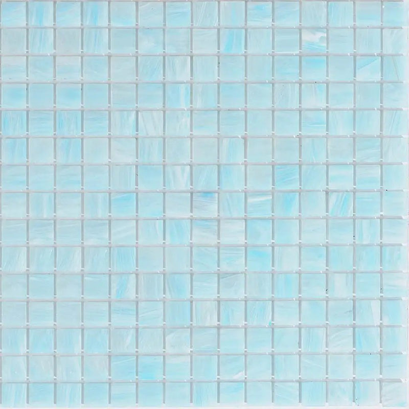 Columbia Blue 12x12 Glossy Uniform Square Glass Mosaic Tile (20 pack, 20 sq ft/case) by Apollo Tile