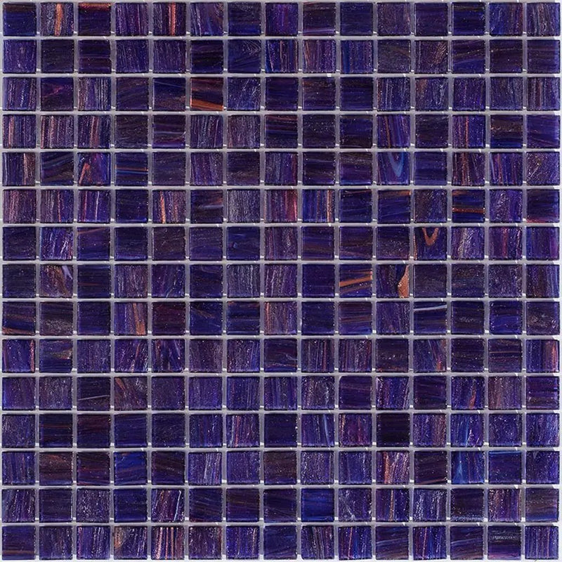 Deep Indigo Blue 12x12 Glossy Uniform Square Glass Mosaic Tile (20 pack, 20 sq ft/case) by Apollo Tile