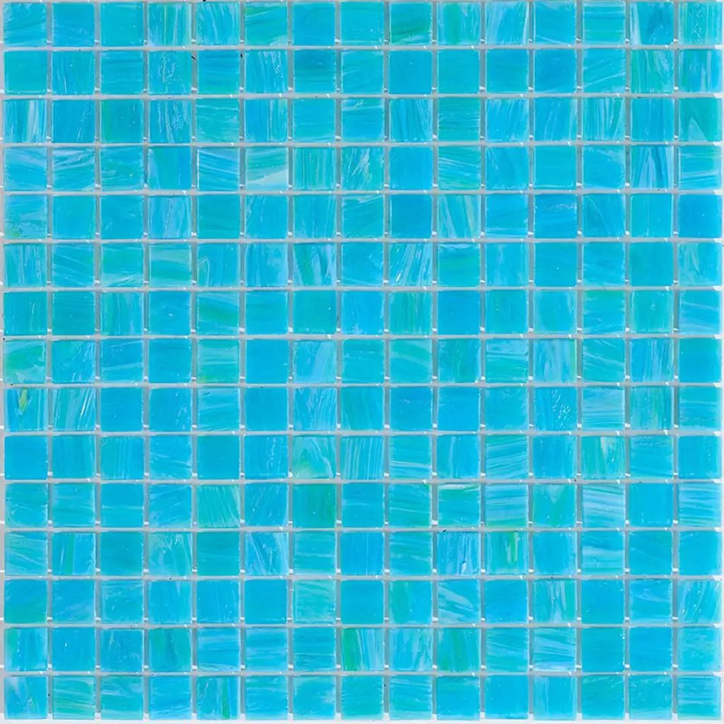 Blue-Green 12x12 Glossy Uniform Square Glass Mosaic Tile (20 pack, 20 sq ft/case) by Apollo Tile