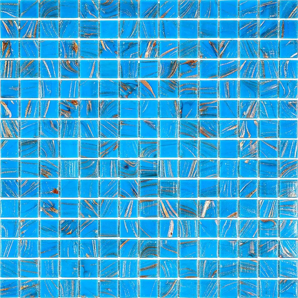 Rich Electric Blue 12x12 Glossy Uniform Square Glass Mosaic Tile (20 pack, 20 sq ft/case) by Apollo Tile
