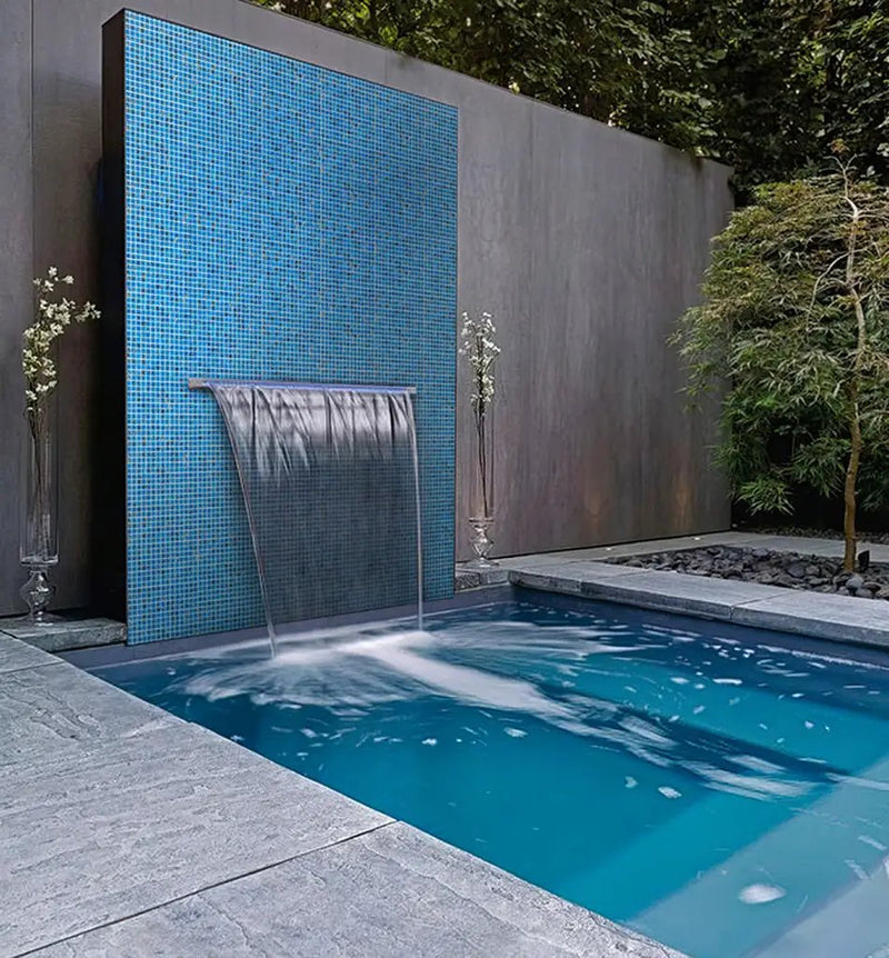 Rich Electric Blue 12x12 Glossy Uniform Square Glass Mosaic Tile (20 pack, 20 sq ft/case) by Apollo Tile