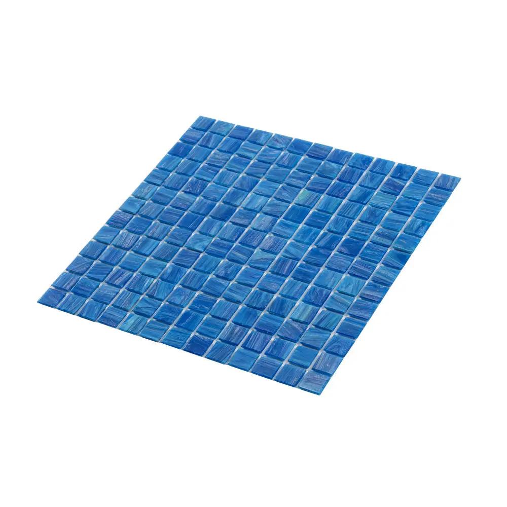 Trypan Blue 12x12 Glossy Uniform Square Glass Mosaic Tile (20 pack, 20 sq ft/case) by Apollo Tile