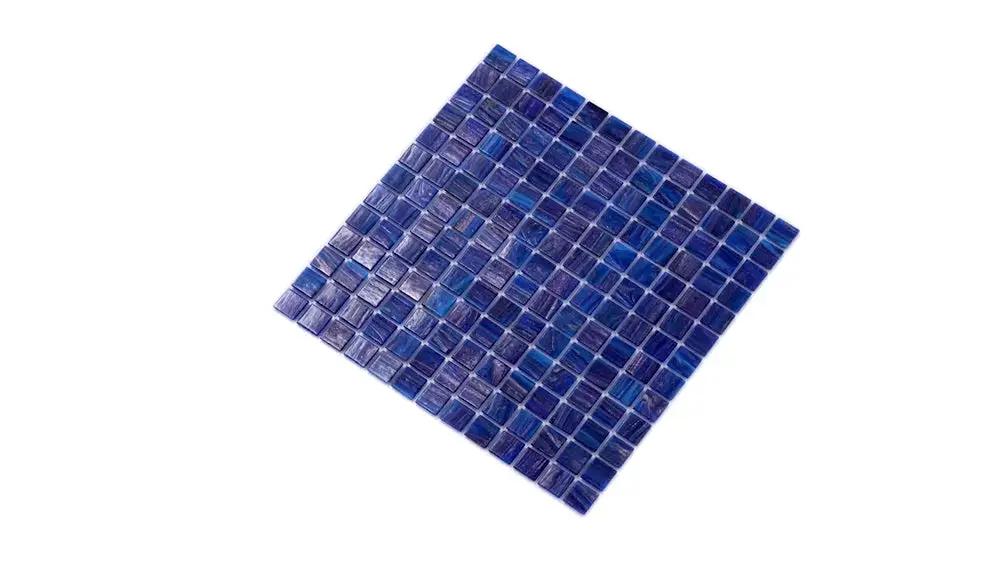 Egyptian Blue 12x12 Glossy Uniform Square Glass Mosaic Tile (20 pack, 20 sq ft/case) by Apollo Tile