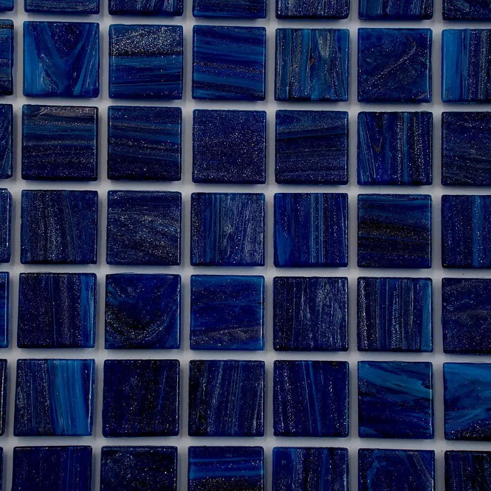 Egyptian Blue 12x12 Glossy Uniform Square Glass Mosaic Tile (20 pack, 20 sq ft/case) by Apollo Tile