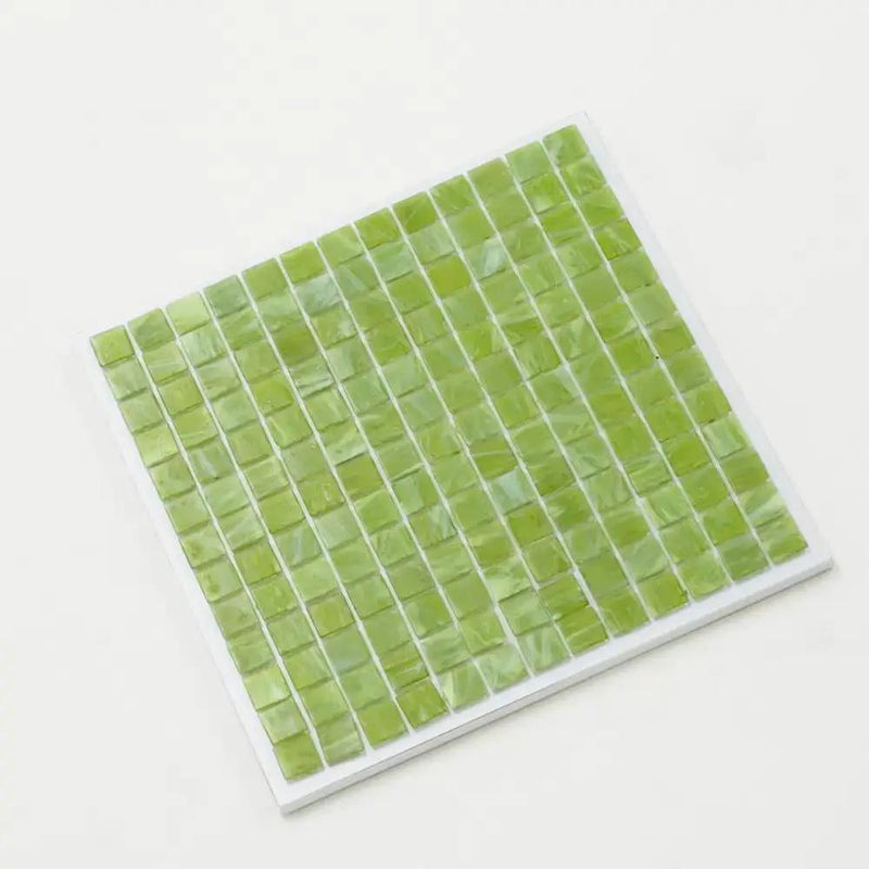 Green Lizard 12x12 Glossy Uniform Square Glass Mosaic Tile (20 pack, 20 sq ft/case) by Apollo Tile