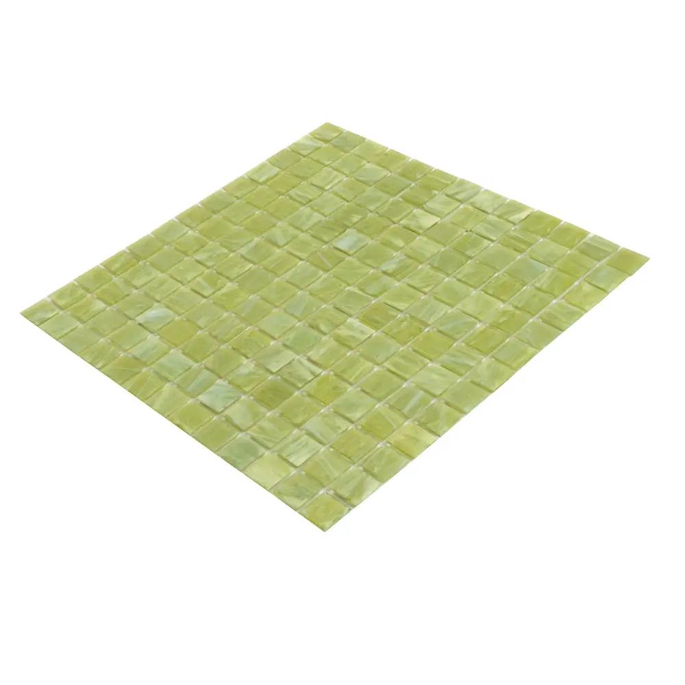 Green Lizard 12x12 Glossy Uniform Square Glass Mosaic Tile (20 pack, 20 sq ft/case) by Apollo Tile